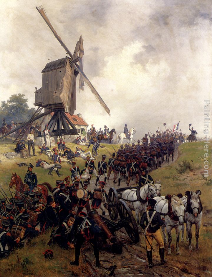 The Battle Of Waterloo painting - Ernest Crofts The Battle Of Waterloo art painting
